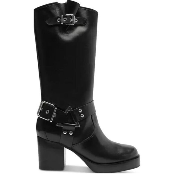 SCHUTZ Shoes - Schutz Kiara Moto Boots Black, Size 8.5 Brand New In Box